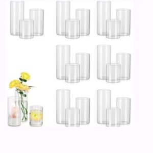3pcs clea vases