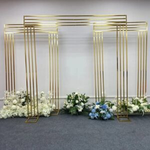 3pcs Gold Metal Frame for Wedding Backdrop