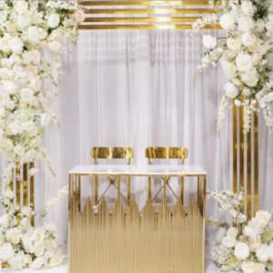 6.5ftx6.5ft Gold metal Arch Decoration