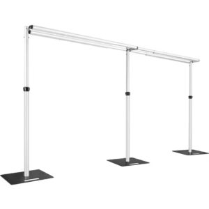 20x10ft Heavy Duty Backdrop Stand with Double Top Poles