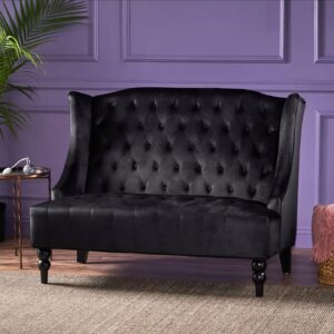 Black Loveseat for Decoration