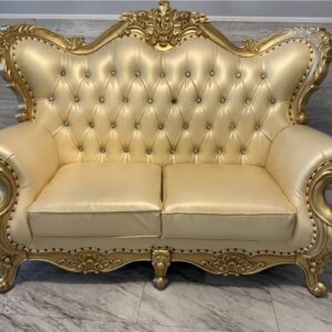 Gold Throne chair Loveseat for Decoration