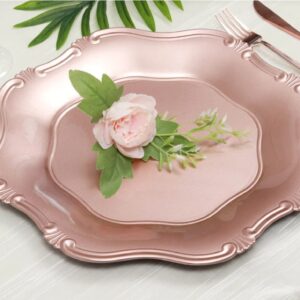 13' Rose gold charger plates
