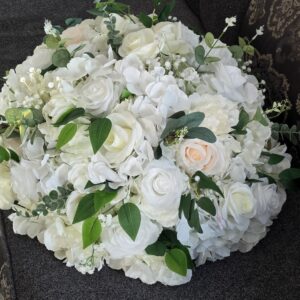 60cm white flower ball with foam base