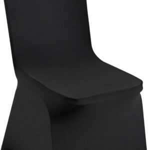 Black spandex chair covers