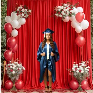5x10 Red drapes, wrinkle free