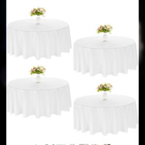 120 inch white polyester tablecloth